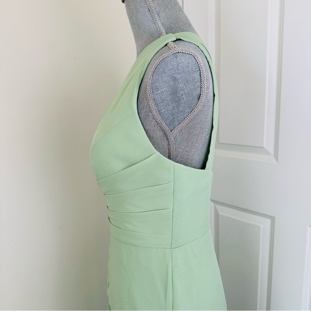 Source Unknown Mint Green Asymmetrical Dress - image 6